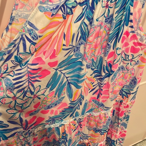 Lilly Pulitzer Tiered Ruffle Dress - L - Picture 2 of 2